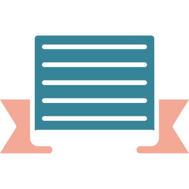 Bir kitap simgesinin vektör illüstrasyonu