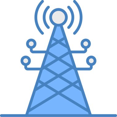 Radyo anten simgesi vektör illüstrasyonu