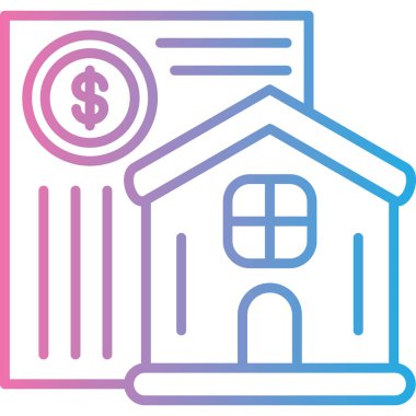 Ev. Web simgesi basit illüstrasyon