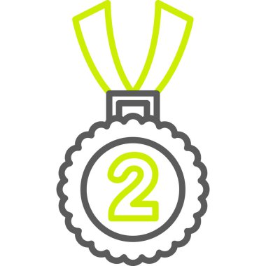 Madalya. Web simgesi basit illüstrasyon