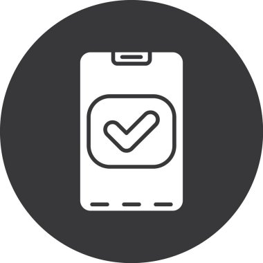 akıllı telefon simgesi vektör illüstrasyonu