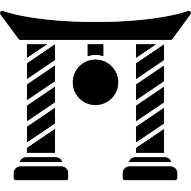 Bina. Web simgesi basit illüstrasyon