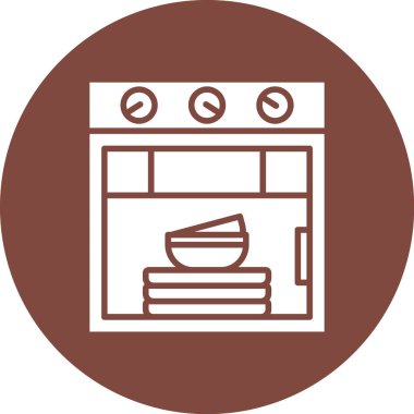 Mutfak simgesi, vektör illüstrasyonu