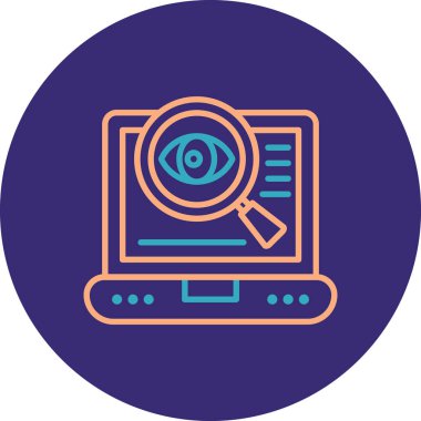 Göz simgesi vektör illüstrasyonu