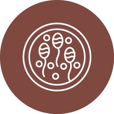 Benzersiz bakteri vektör simgesi