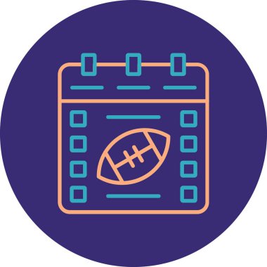 Amerikan Futbolu. Basit illüstrasyon