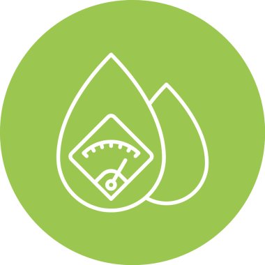 su damlası ikon vektör illüstrasyonu