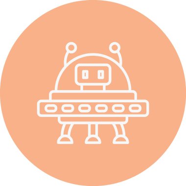 Robot simgesinin vektör illüstrasyonu