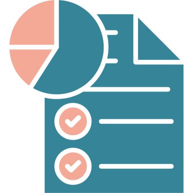 Belge. Web simgesi basit illüstrasyon