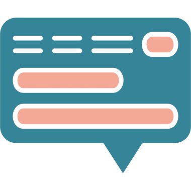 Mesaj var. Web simgesi vektör illüstrasyonu