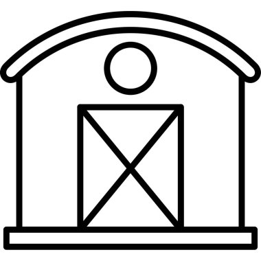 mimari yapı yapı ikonu ana hatlar biçiminde