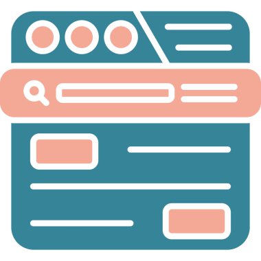 Web tasarım vektörü simgesi