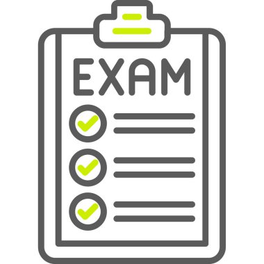 Sınav. Web simgesi basit tasarım