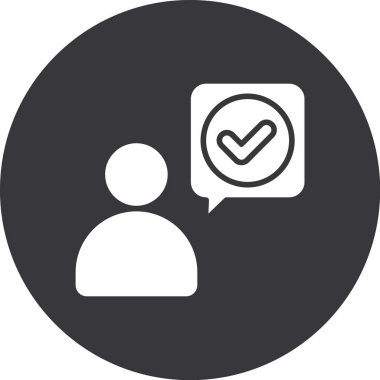 iş insanları simgesi, vektör illüstrasyonu