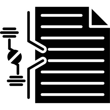 veri analiz simgesi ana hatlı vektör. İş araştırması. veri analizi