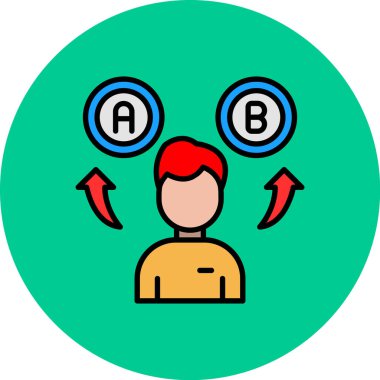 Soru simgesi olan adam, vektör illüstrasyonu beyaz arkaplanda izole edildi