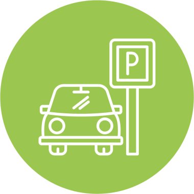 araba simgesi vektör illüstrasyonu