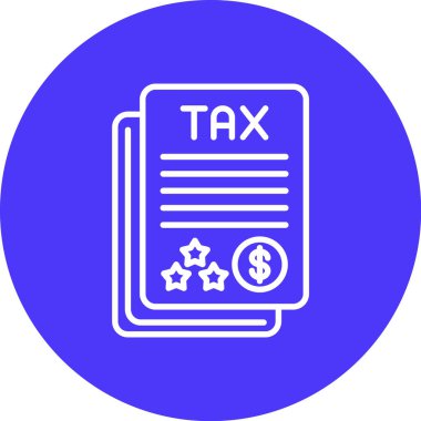 Vergi simgesi vektör illüstrasyonu