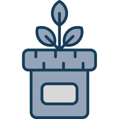 pot vektör simgesi modern basit illüstrasyon tasarımı