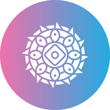 Beyaz arkaplanda mavi ve pembe bir mandalanın vektör çizimi