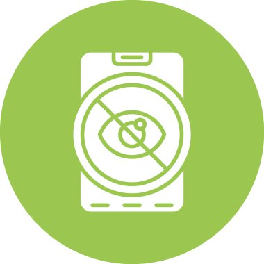 Bir kilit simgesi ile akıllı telefonun vektör çizimi