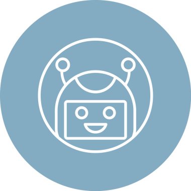 Robot simgesinin vektör illüstrasyonu