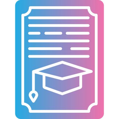 Bir eğitim simgesinin vektör illüstrasyonu