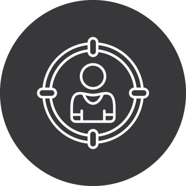 İnsan simgesinin vektör illüstrasyonu