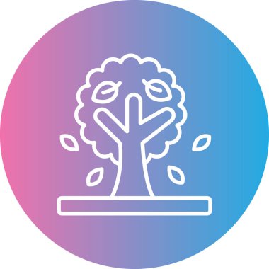 ağaç simgesi vektör illüstrasyonu