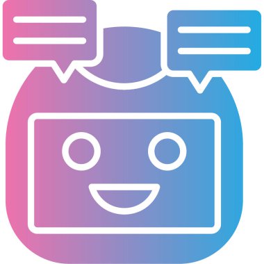 Sohbet simgesi vektör illüstrasyonu