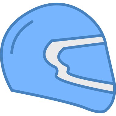 Kask simgesi vektör illüstrasyonu