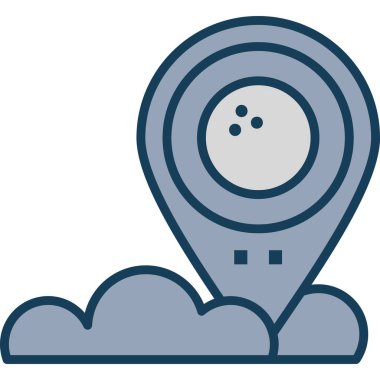 uydu anten simgesi. vektör illüstrasyonu