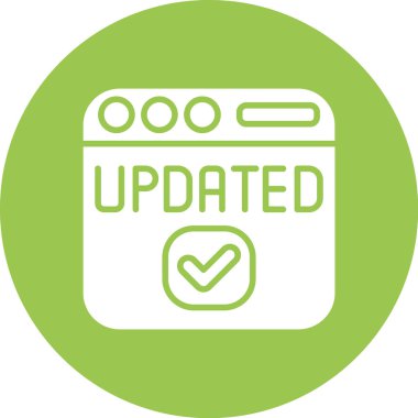 Simgeyi güncelle, vektör illüstrasyonu.