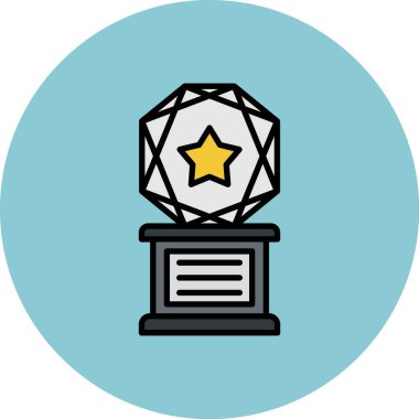 Rozet simge vektör çizim