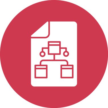 Dosya simgesinin vektör illüstrasyonu