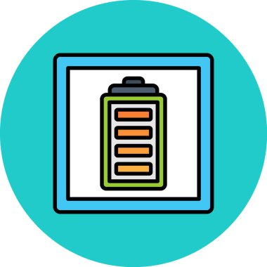 pil simgesi. Basit tasarım