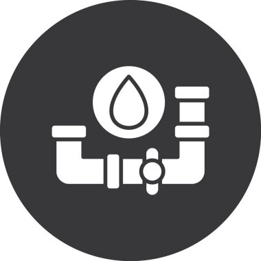 su damlası ikon vektör illüstrasyonu