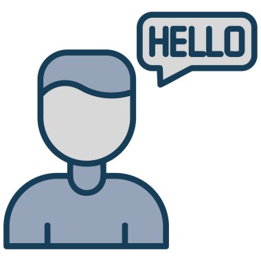 Müşteri desteği simgesi renk ana hatları vektörü