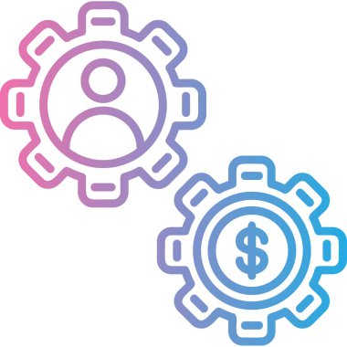 İş malzemeleri. Web simgesi basit illüstrasyon