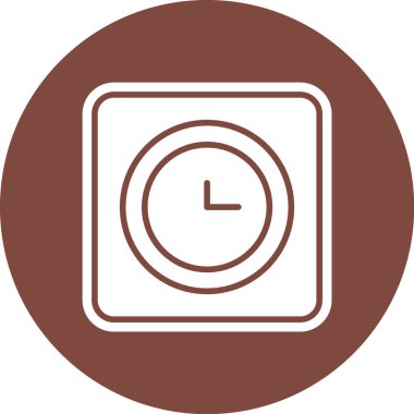 Saat simgesi vektör illüstrasyonu