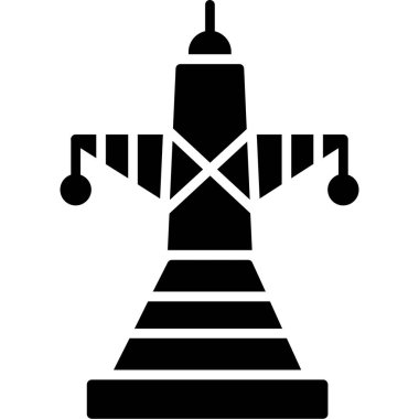 Yel değirmeni Web simgesi basit illüstrasyon