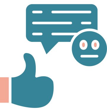 Düz biçimli geri bildirim sohbet yorumu simgesi