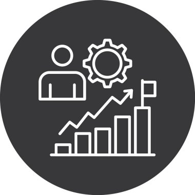 İş ve finans simgesinin vektör illüstrasyonu