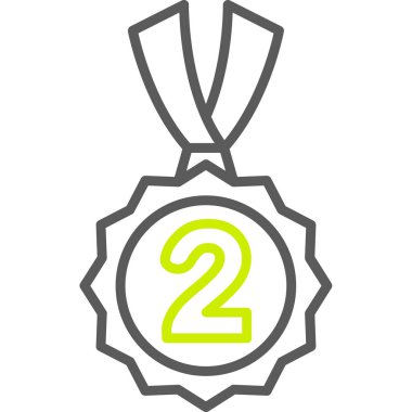 Madalya web simgesi vektör illüstrasyonu