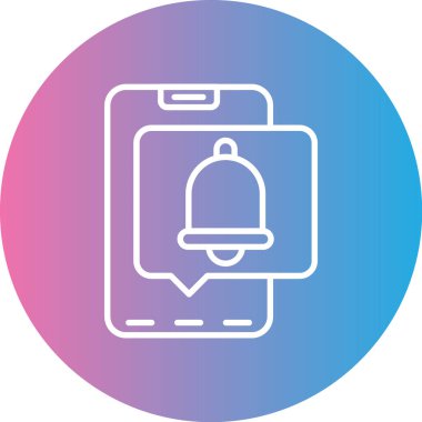 Akıllı telefon simgesinin vektör illüstrasyonu