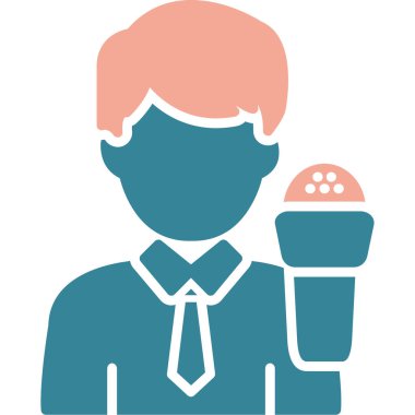 kahve fincanı ile işadamı