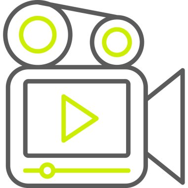 kamera simgesi vektör illüstrasyonu