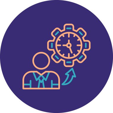 İş ve finans simgesinin vektör illüstrasyonu