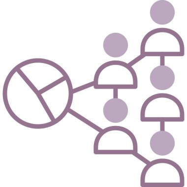 ağ paylaşım simgesi basit illüstrasyon