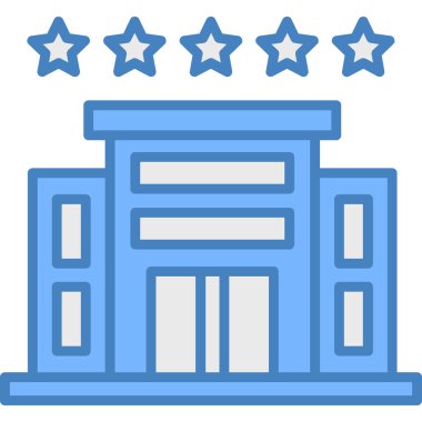 Bina. Web simgesi basit illüstrasyon